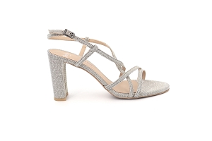 J WASHIBA GIRL B 10658 ZANA:ARGENT//Cuir Textile/Cuir/Cuir