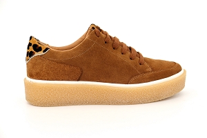 J THELEVEN BOY.B A0096A CAKE:MARRON/CAMEL/Cuir/Cuir/Autre Matière