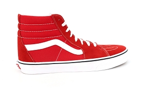 Vans baskets montantes sk8 hi racing red rouge homme Rue de la Chaussure