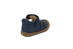Sandales Cuir Naturino Taror – Bleues, Fermeture Velcro, Confort Enfant Garanti !