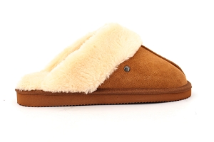 ROSE LILLY UGGY:MARRON/CAMEL/Textile/Eponge/