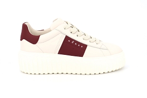 DIMANCHE H645 NEW BAND:BLANC/BLANC/BORDEAUX/Cuir/Cuir/Cuir