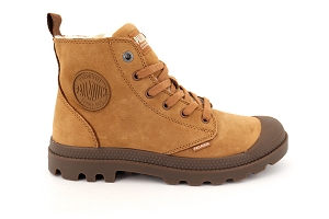  PAMPA HI ZIP WOOL<br>MARRON MAHOGANY Cuir Nubuck Fourrée Textile