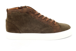 U FLEXTRIDE PLUS SPARK MID ZIP:VERT/ARMY/TABAC/Cuir Suede/Cuir/Cuir