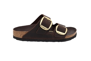 BIRKENSTOCK ARIZONA BB FL CUIR GRAS<br>MARRON