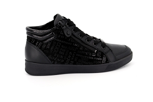 ARCADI ROMANA:NOIR/SCHWARZ/Cuir Vernis/Eponge/Textile Amovible
