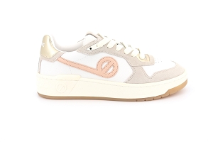 D NEW ANNYA.B KELLY SNEAKER:BLANC/WHITE/DOVE/PINK/Toile/Textile/Textile