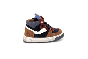 J ASSISTER BOY B EUDOLINE:BLEU/MARINE/CAMEL/Cuir Velours/Cuir/Cuir