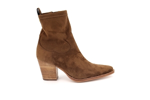 VIVALDI LAILA:MARRON/TABAC/Cuir Velours/Stretch/Cuir