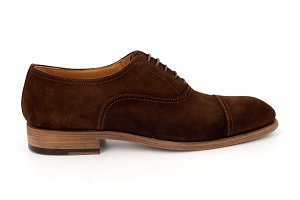 J FLEXYPER BOY A ROBERTO:MARRON/BRUCCIATO/Cuir Velours/Cuir/Cuir