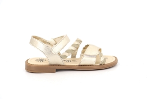 CARLOTTA FANTAISIE:DORE/PLATINE/Cuir/Cuir/Cuir