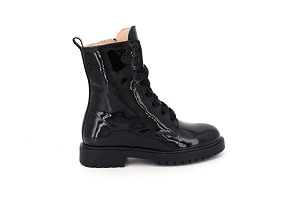 J CIBERDRON BOY A DOCAS:NOIR//Cuir Vernis/Cuir/Cuir