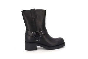 B MACCHIA GIRL.C BOOTS PATRICIA:NOIR/NOIR/Cuir/Cuir/Cuir