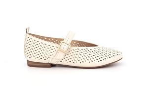 28329 FAWNA JANE:BLANC/CREME/Cuir/Cuir/Cuir