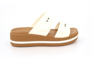 CROCS BROOKLYN WOVEN BUCKLE<br>BLANC