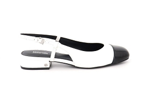 MICHAEL KORS PERLA FLEX SLING FLAT<br>BLANC