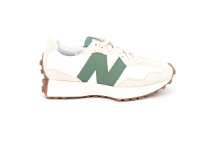 J PERTH U327:BLANC/BLANC/VERT/Cuir/Textile/Textile
