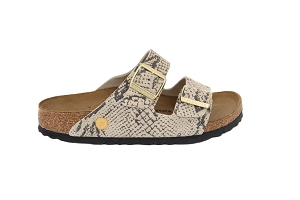 BIRKENSTOCK ARIZONA SUEDE PRINT SNAKE<br>GRIS