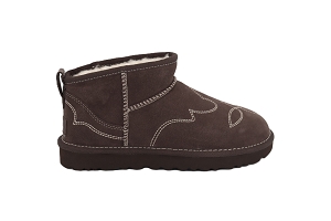UGG CLASSIC ULTRA MINI WESTERN<br>MARRON