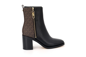 ARCADI REGAN MID BOOTIE:NOIR/BLACK/BROWN/Cuir/Cuir/Cuir