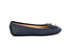 H647 LILLIE MOC:BLEU/MARINE/Cuir/Cuir/Cuir