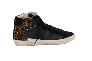 PRSX HIGH WOMAN<br>NOIR LEOPARD Cuir Cuir Cuir