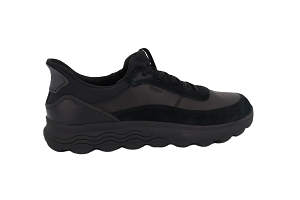  U SPHERICA PLUS A<br>NOIR BLACK OLIVE Cuir Autre Matière Cuir
