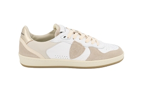  PGAL LOW WOMAN<br>BLANC BLANC BEIGE Textile Cuir Cuir