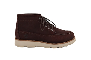  BRITTON MILLS LACE UP<br>MARRON DARK BROWN Suede Toile Toile