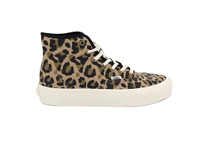  AUTHENTIC HI 2.0<br>NOIR LEOPARD Cuir Suede Textile Textile