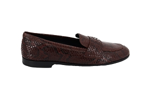  MOCASSINI<br>MARRON PYTHON Cuir Cuir Cuir