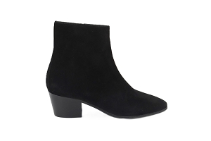  BATTA BOOTS<br>NOIR NERO Cuir Velours Cuir Cuir
