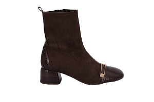  VARSOVIA<br>MARRON ESPRESSO Cuir Velours Textile Cuir