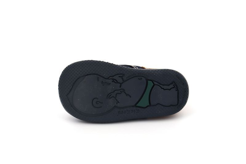 Kickers enf chaussures a lacets bonbon bleu0031209_5