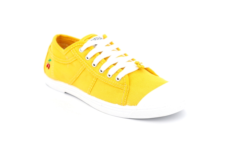 Le temps des cerises baskets basic 02 jaune0044211_2