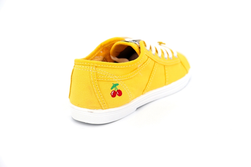 Le temps des cerises baskets basic 02 jaune0044211_4