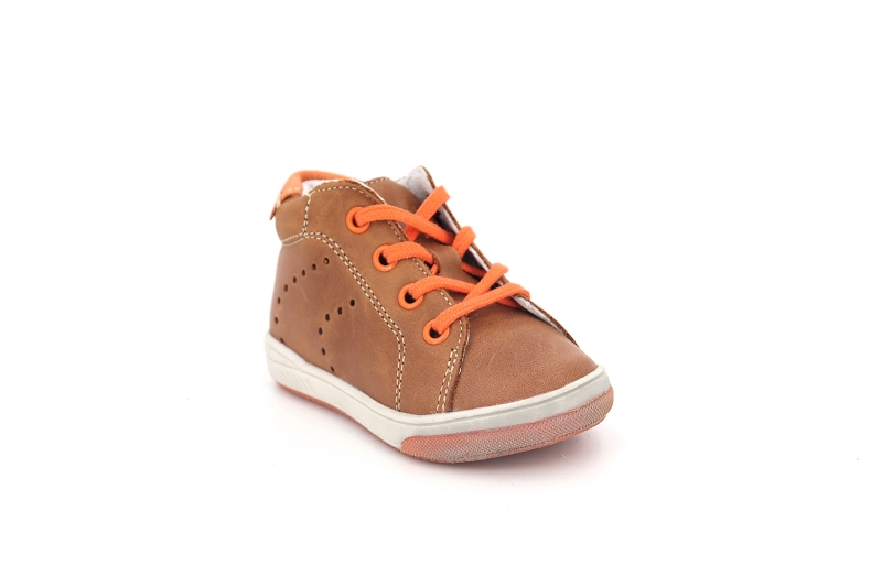 Babybotte chaussures a lacets ankara marron0055401_2