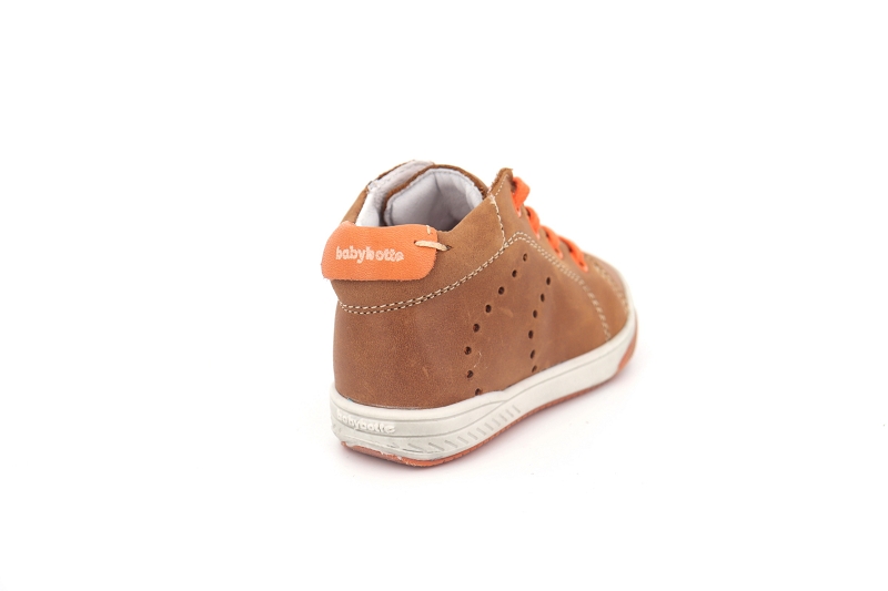 Babybotte chaussures a lacets ankara marron0055401_4