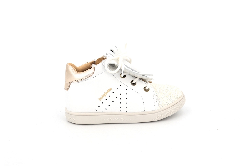 Babybotte chaussures a lacets ailzane blanc