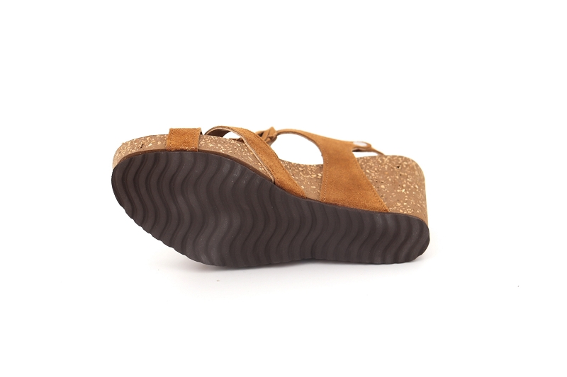 Coco abricot sandales nu pieds gate marron0132901_5