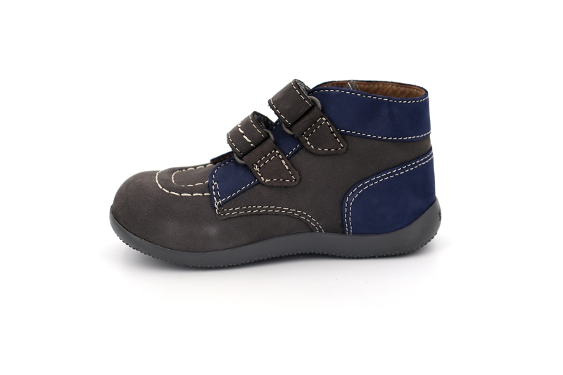 Kickers enf chaussures a scratch bonkroa° gris0215502_3