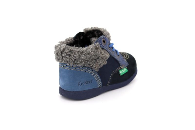 Kickers enf chaussures a lacets babyfrost bleu0215901_4