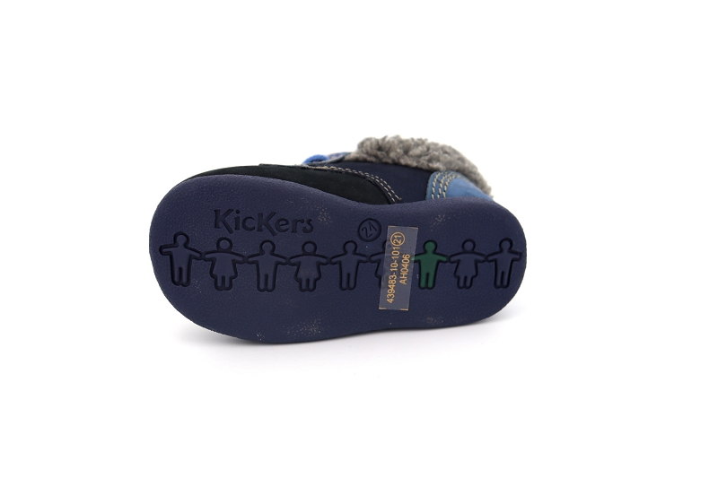 Kickers enf chaussures a lacets babyfrost bleu0215901_5