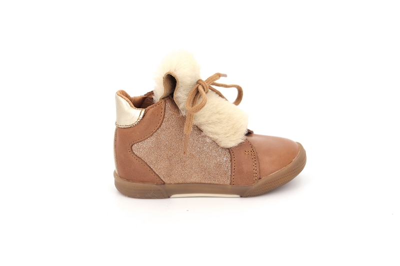 Babybotte chaussures a lacets friskete marron