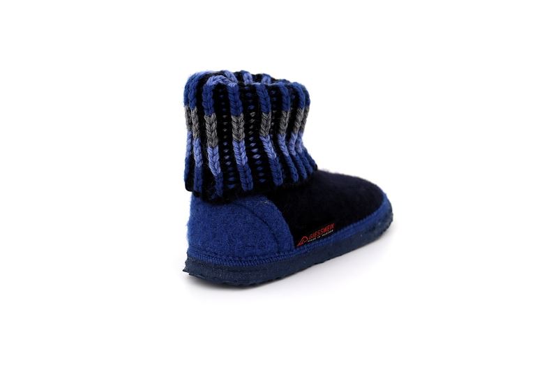 Giesswein chaussons pantoufles kronau bleu0325001_4