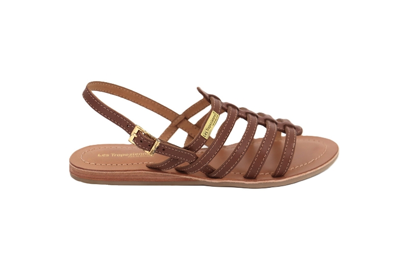 Les tropeziennes sandales nu pieds havapo marron