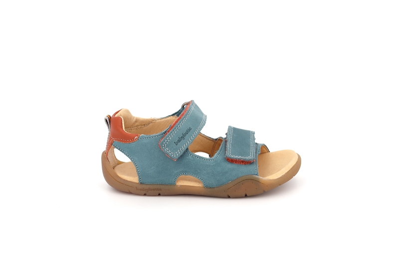 Babybotte sandales nu pieds tyfon bleu