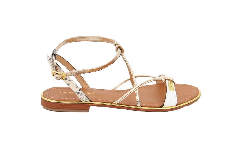 Les tropeziennes sandales nu pieds hirondelle blanc