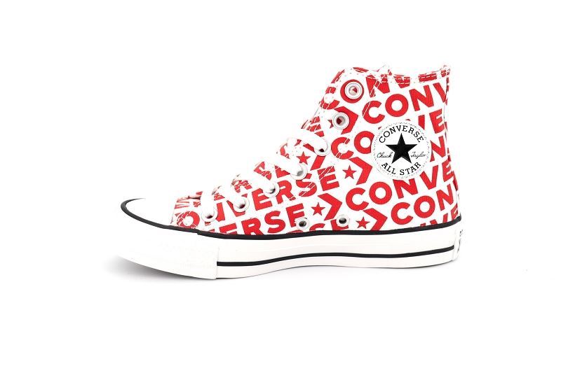 Converse baskets montantes chuck classic hi wordmark rouge0446801_3
