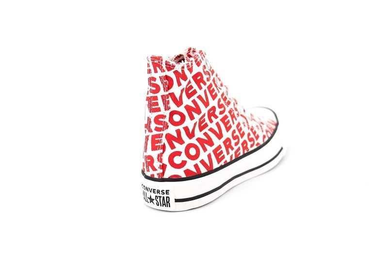 Converse baskets montantes chuck classic hi wordmark rouge0446801_4